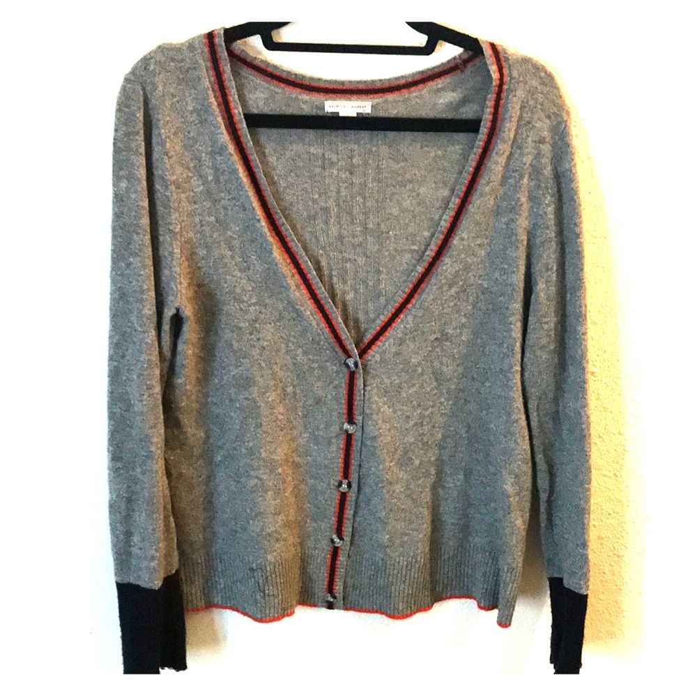 Gray striped Melrose & Market cardigan
